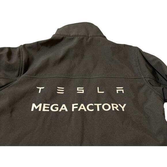 Tesla Megafactory fleece Lined Black Jacket Small Unisex Mega Factory - Picture 6 of 13